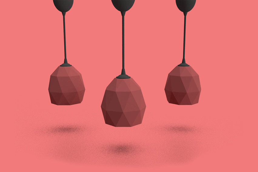 Lámpara low poly